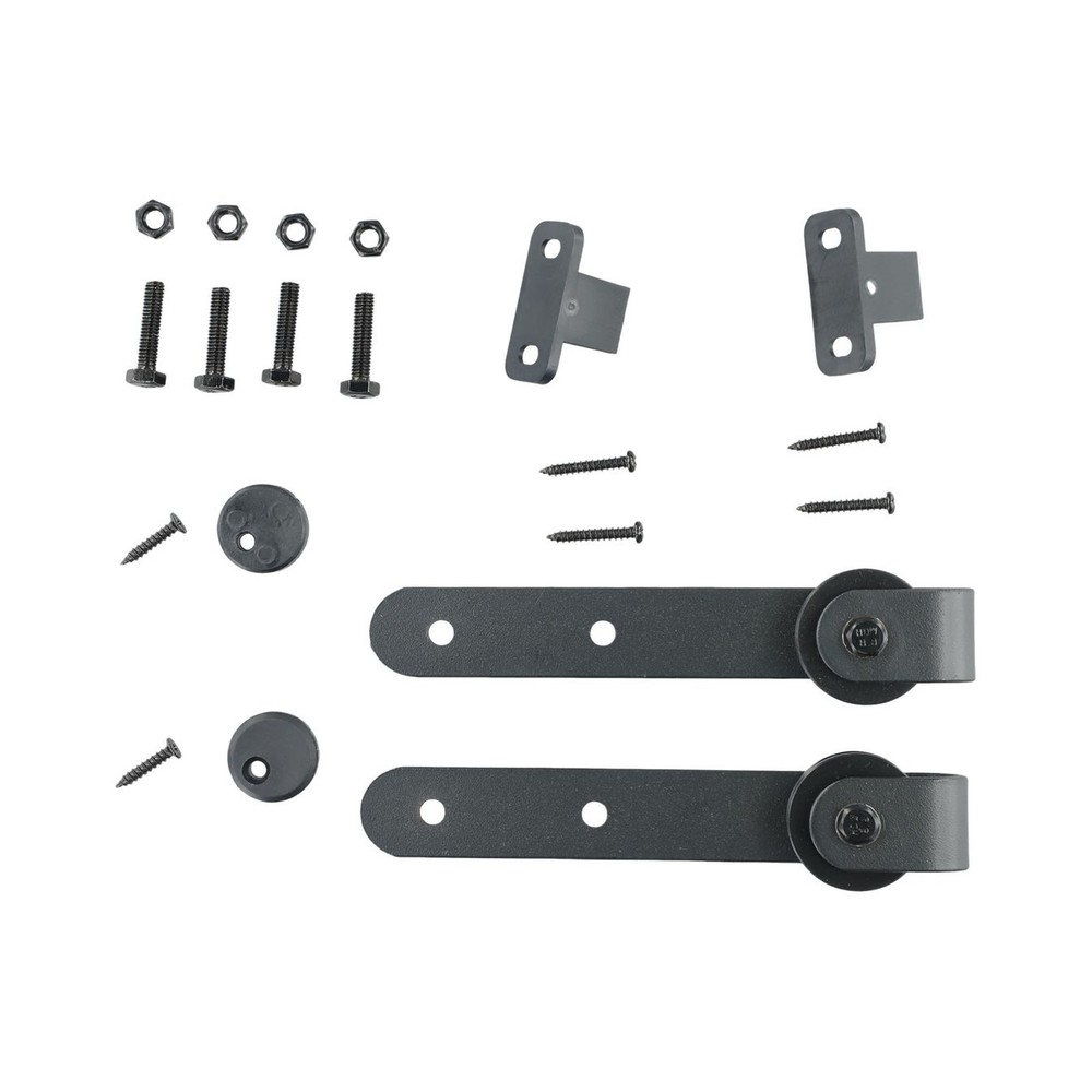 1 Set Door Roller Guide Carbon Steel Wall Mount Floor Bottom Guide Sliding Barn