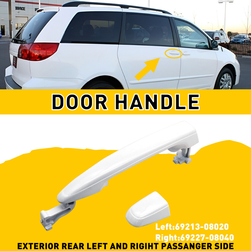 For Toyota Sienna 2004-2010 Rear LH or RH Sliding White Door Handle 6921308020 M