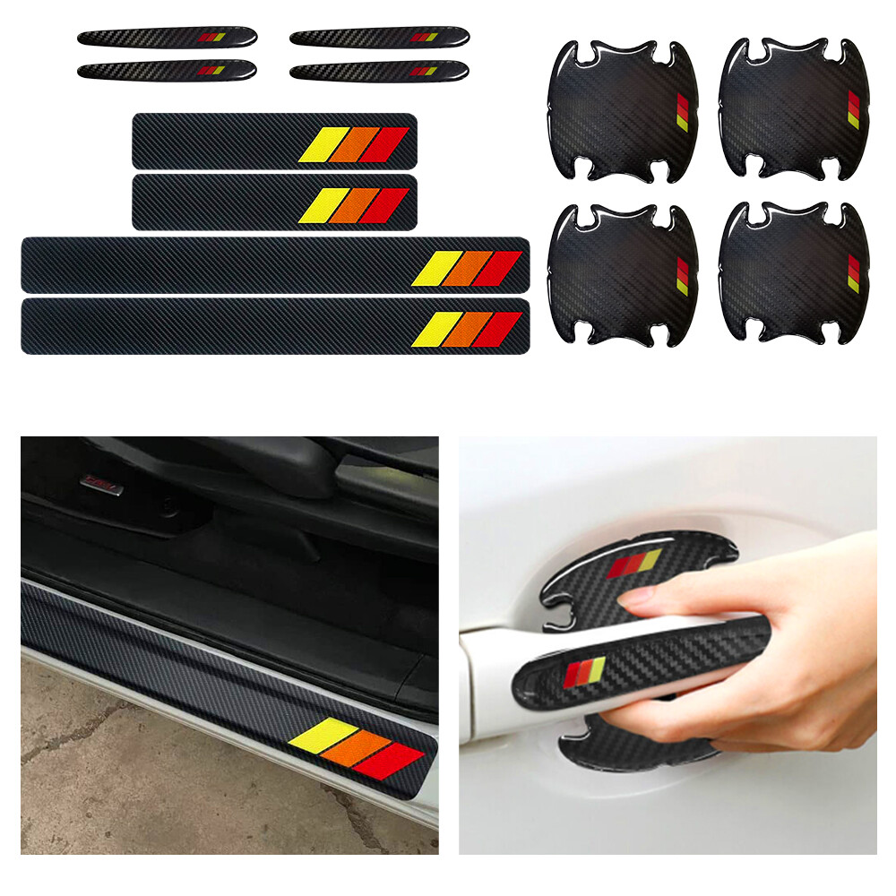 For Tri-color Handle Cup Door Sill Scuff Anti Cover Scratch Protective Sticker