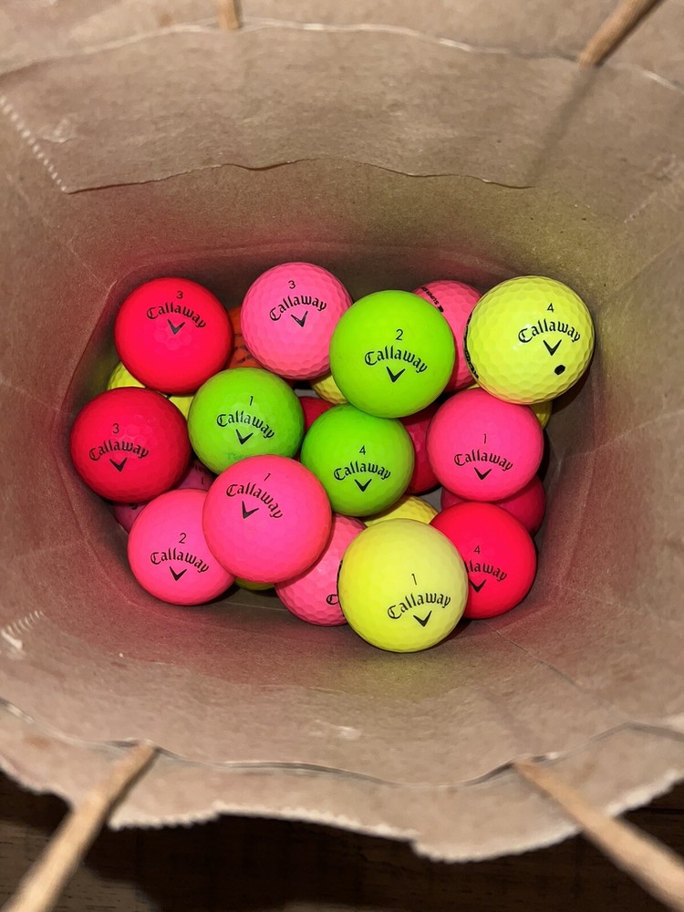 Used Callaway Super Soft Neon Golf Balls 19-Pack 3A-5A Condition