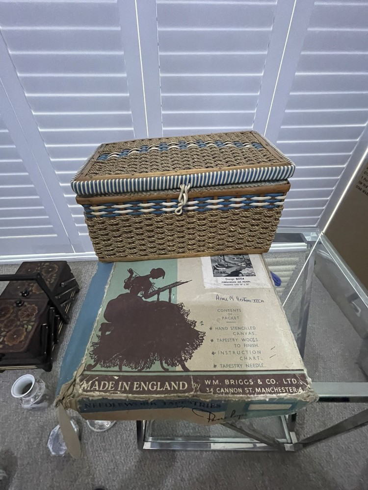 Needle work by Penelope Vintage Tapestry Kit, Original Box WM Briggs Manchester