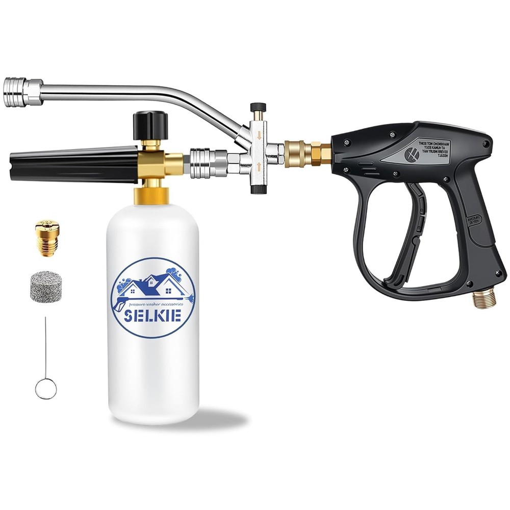 Foam Cannon with Dual Connector Kit for Pressure Washer Accessories