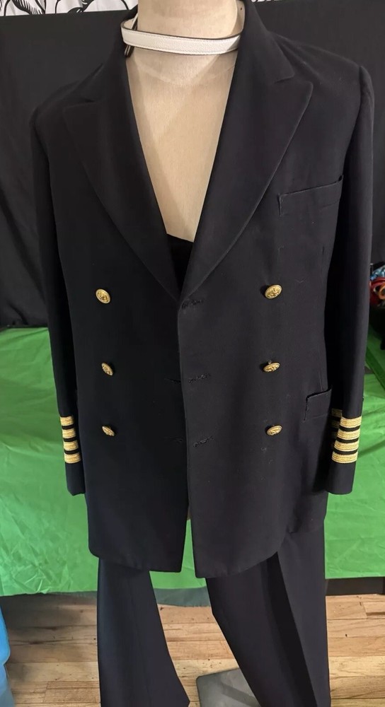 VTG U.S. Navy Captain’s Dress Uniform DoubleBreasted Jacket & Pants Rogers