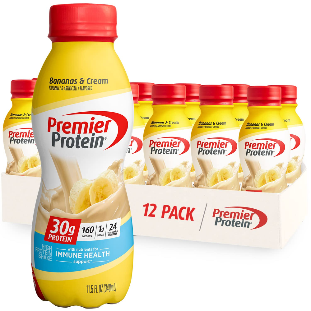 Shake, Bananas & Cream, 30G Protein, 1G Sugar, 24 Vitamins & Minerals, Nutrients