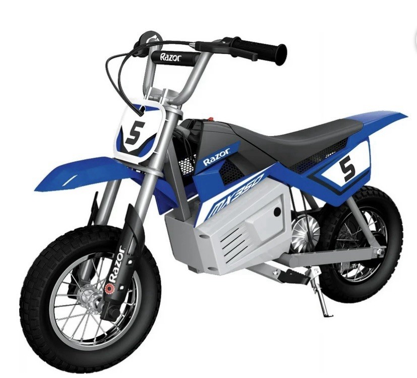 Razor MX350 Dirt Rocket 24V Electric Dirt Bike in Blue