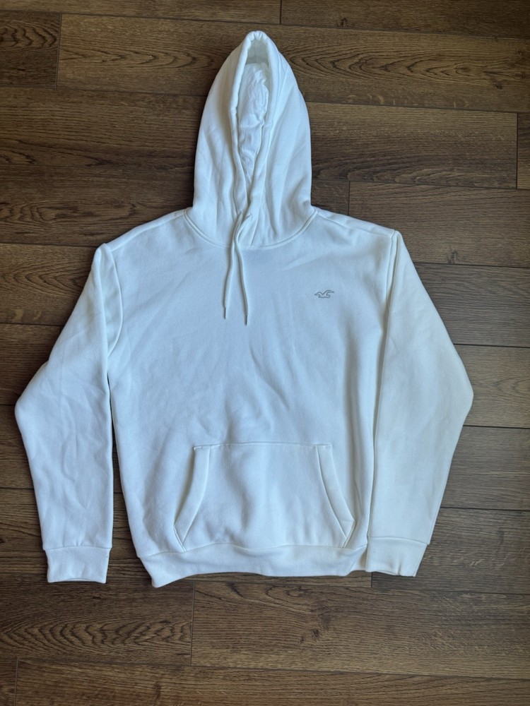 Hollister White Womens Medium Pullover Hoodie