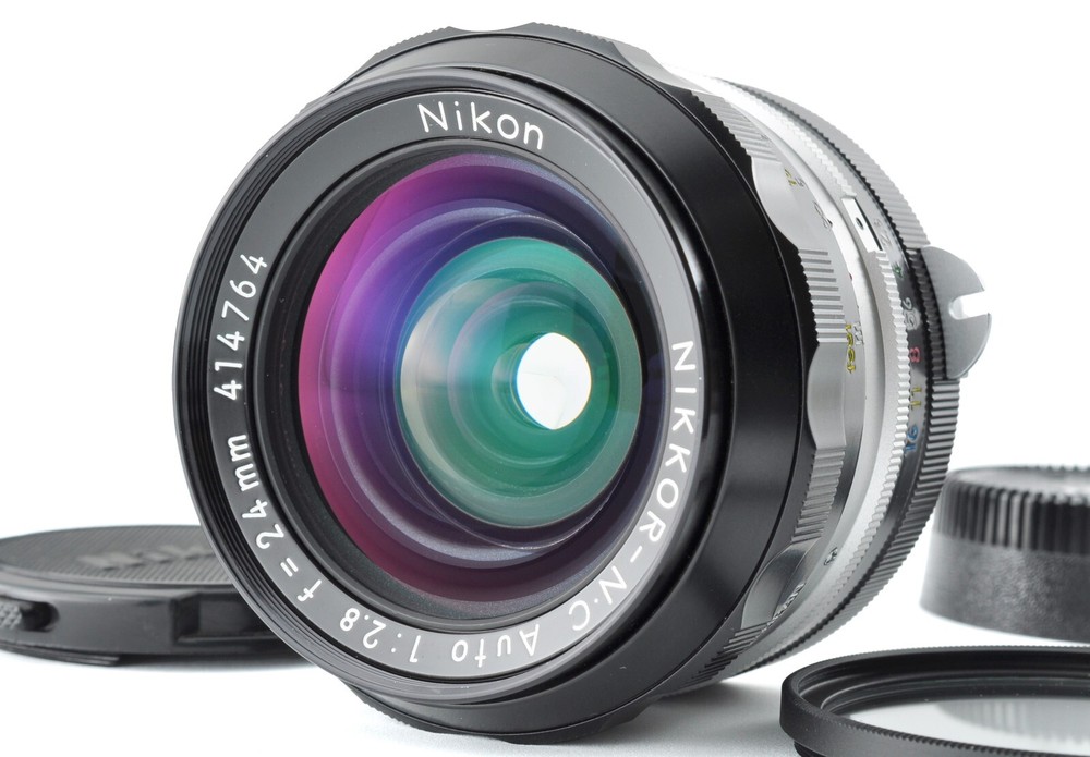 Nikon NIKKOR-NC Auto 24mm f2.8 Manual Focus Non-Ai Wide Angle Lens in Top Mint Condition  