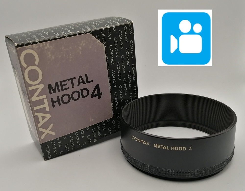 🎦VIDEO👀[Unused] Contax Metal Hood 4 for 86mm Adapter Ring From JAPAN
