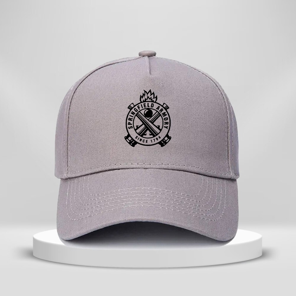 Springfield Armory Firearms Logo Print Hat 5-Panel Baseball Cap Unisex Adult