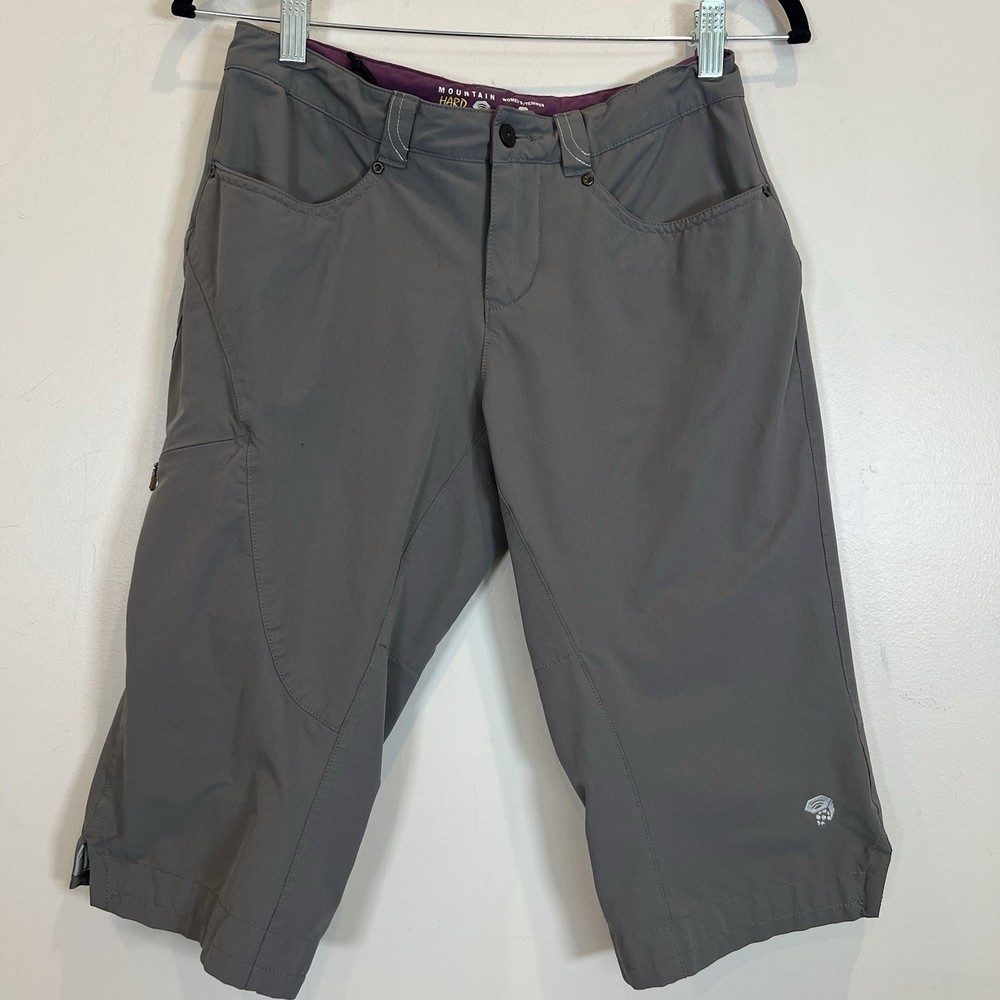 Mountain Hardwear Gray Camping Hiking Fishing Capri Pants 4