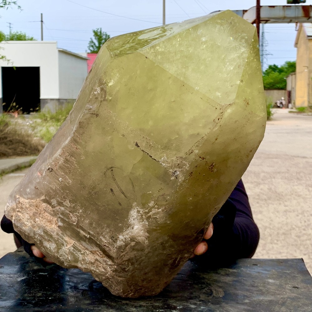 38.39LB Natural Citrine Quartz Cluster Mineral Specimen for Crystal Healing Energy