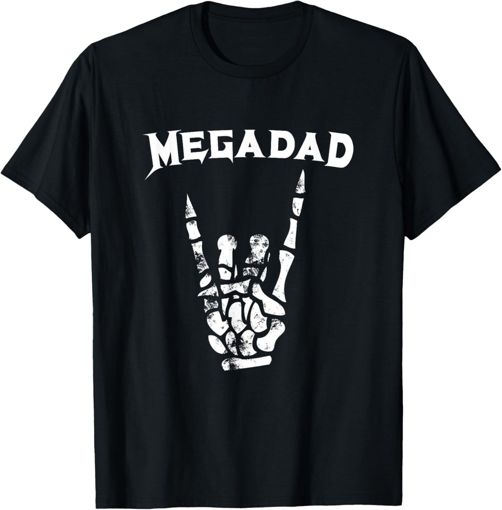 Megadad T-Shirt Hoodie Rock Heavy Metal Guitar Dad Tee T-Shirt Hoodie