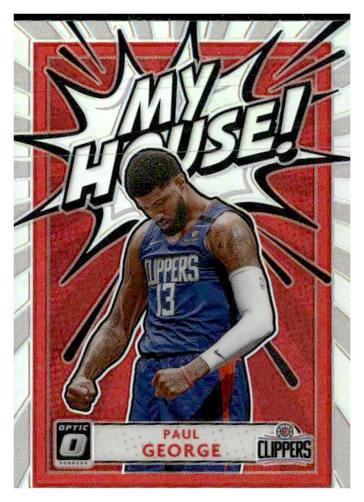2020-21 Donruss Optic #11 Paul George My House Holo
