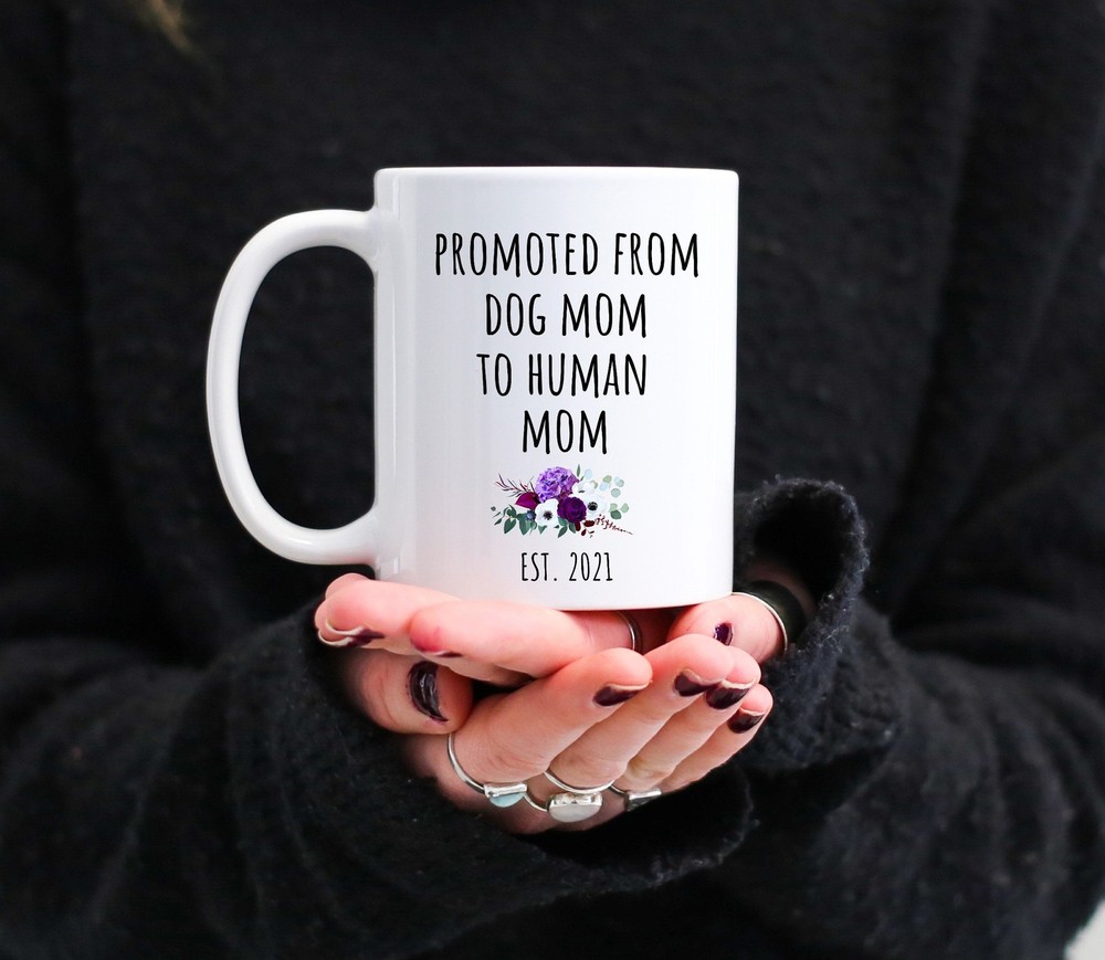 Personalized New Mom Mug Custom New Mom Gift Promoted To Human Mom Mug Baby