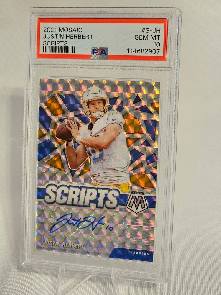 2021 Panini Mosaic - Scripts Justin Herbert #S-JH