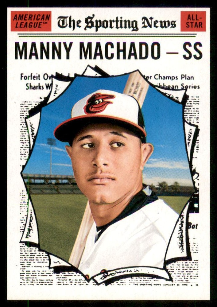 2019 Topps Heritage Black Border #354 Manny Machado AS