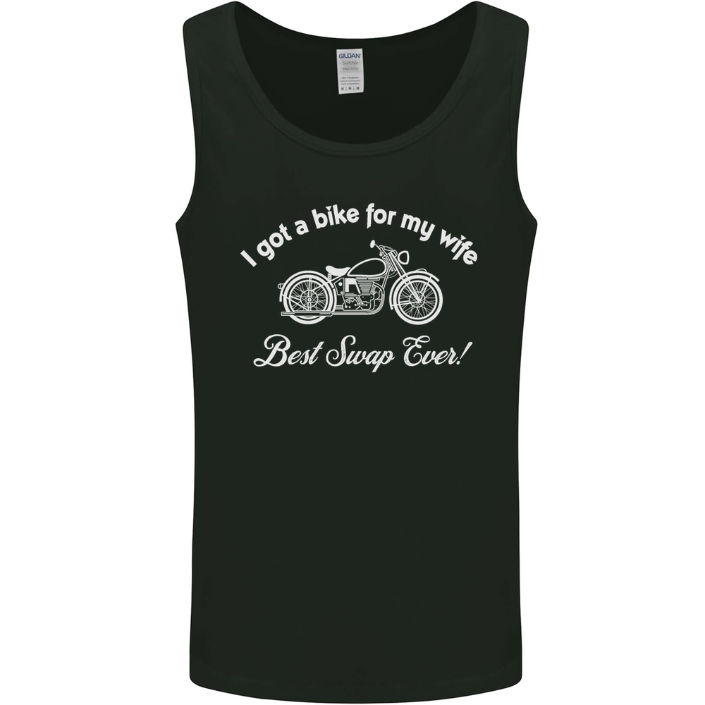 Bike for My Wife Best Swap Ever Motorcycle Mens Vest Tank Top