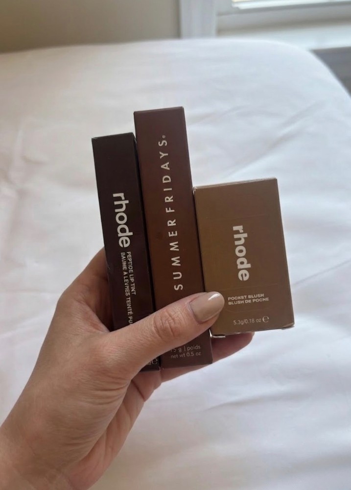 Rhode Peptide Lip Tint Espresso Summer Fridays Iced Coffee Lip Balm Toasted Tedd