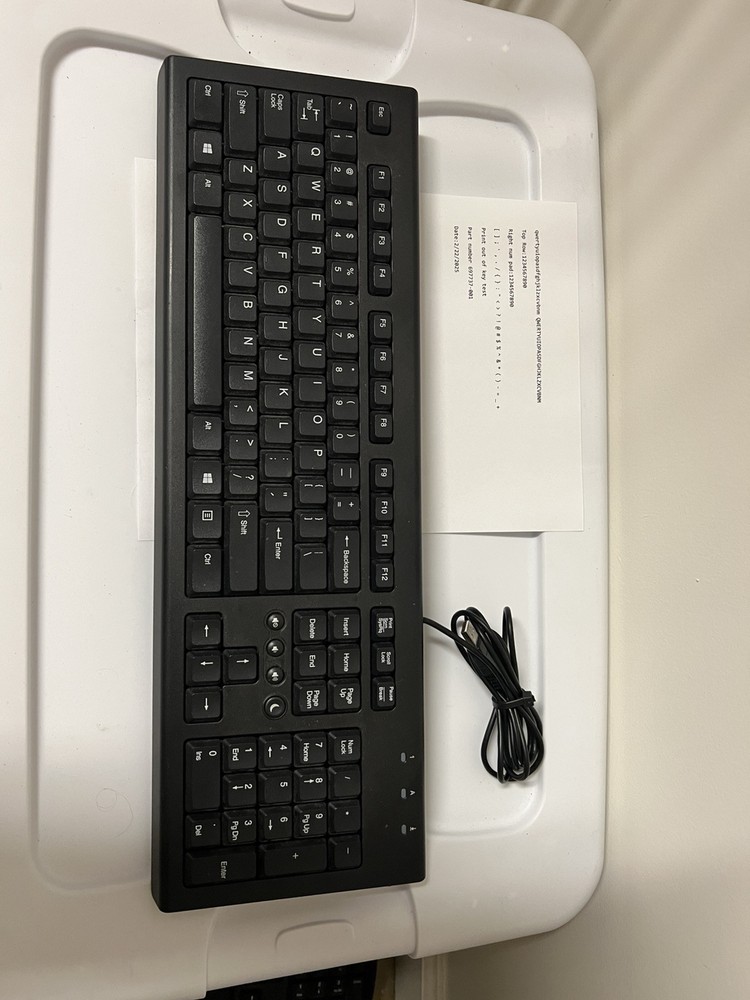 New HP 697737-001 Wired USB Multimedia Keyboard for Enhanced Productivity