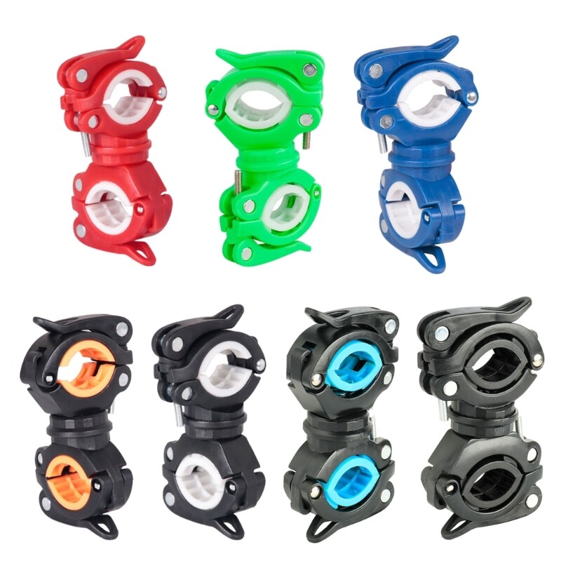 Bike LED Flashlight Holder Torch Mount Clamp for Cycling Accessories