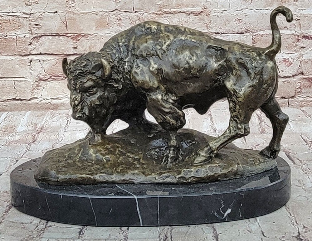 Bronze/Brass Buffalo Plaque Canada`s National Parks Souvenir Hot Cast Art Sale