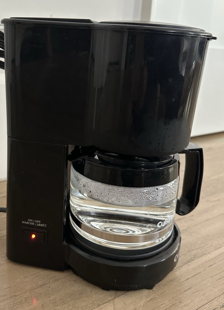 Cuisinart WCM04B 4-Cup Coffee Maker Black w/Glass Carafe Works Tested