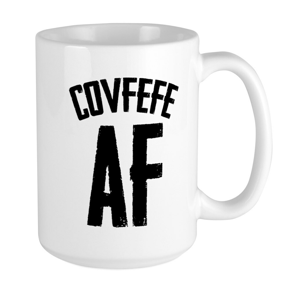 CafePress Covfefe AF Coffee Mug, Large 15 oz. White Coffee Cup (55856936)