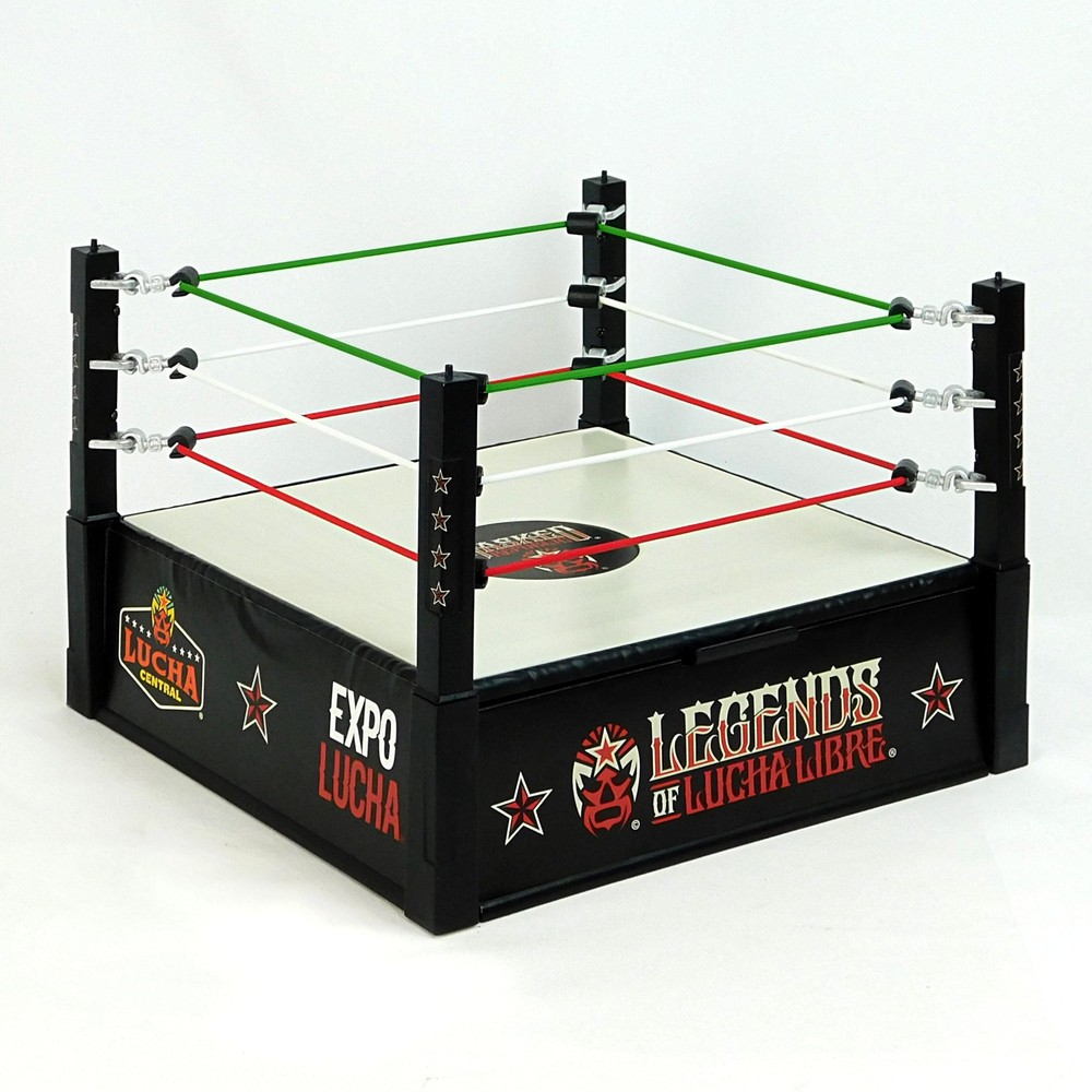 Boss Fight Legends of Lucha Libre Ring for Collectible Action Figures – Wrestlin