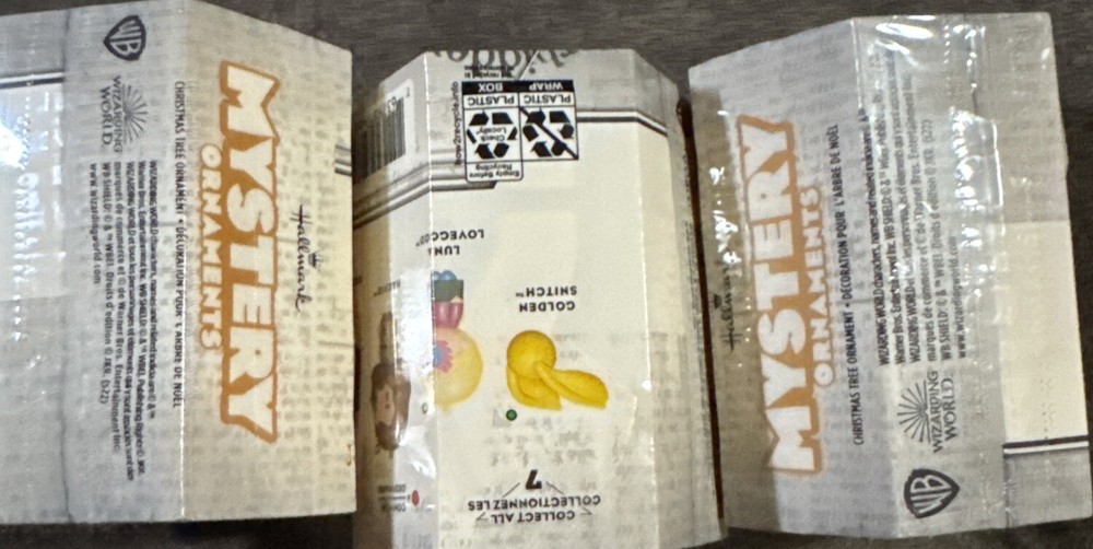 Harry Potter Hallmark Mystery 3-Pack Ornament Set