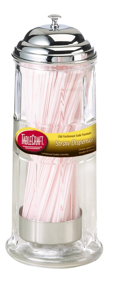 Portable Straw Dispenser with Reusable Straws Included  