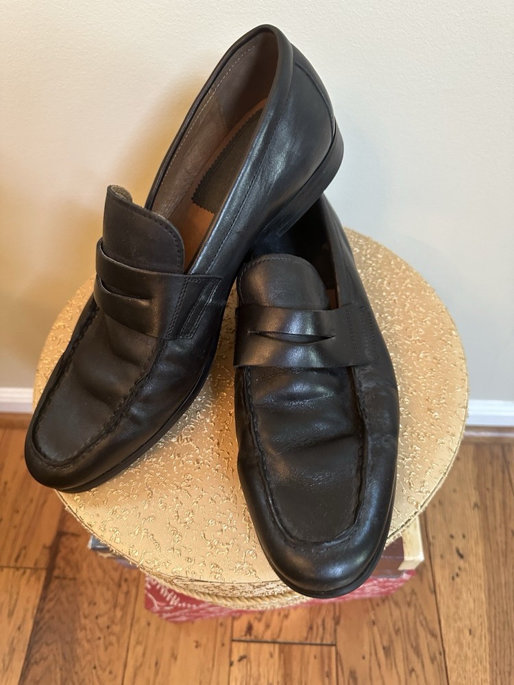 Blake Mckay Penny Loafers Mens 11.5 M 4 Black Leather Slip On Dress Shoe