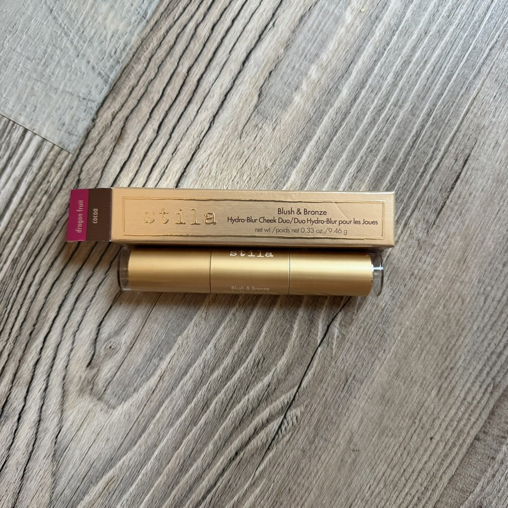 Stila Hydro-Blur Cheek Duo Dragon Fruit Cocoa Blush & Bronzer 0.33oz NIB