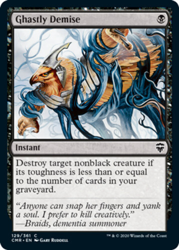 Ghastly Demise Foil MTG Commander Legends Near Mint Magic Single