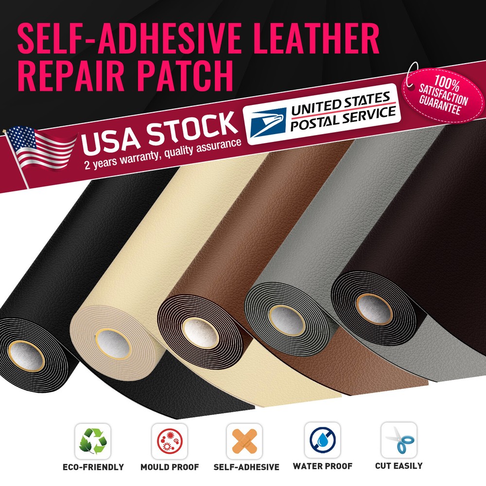 Self Adhesive Faux Leather Fabric Sticker Cushion Repair Patches Crafts