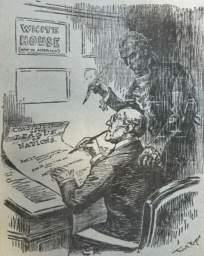 1919 European War Cartoons Germany France England Uncle Sam Woodrow Wilson