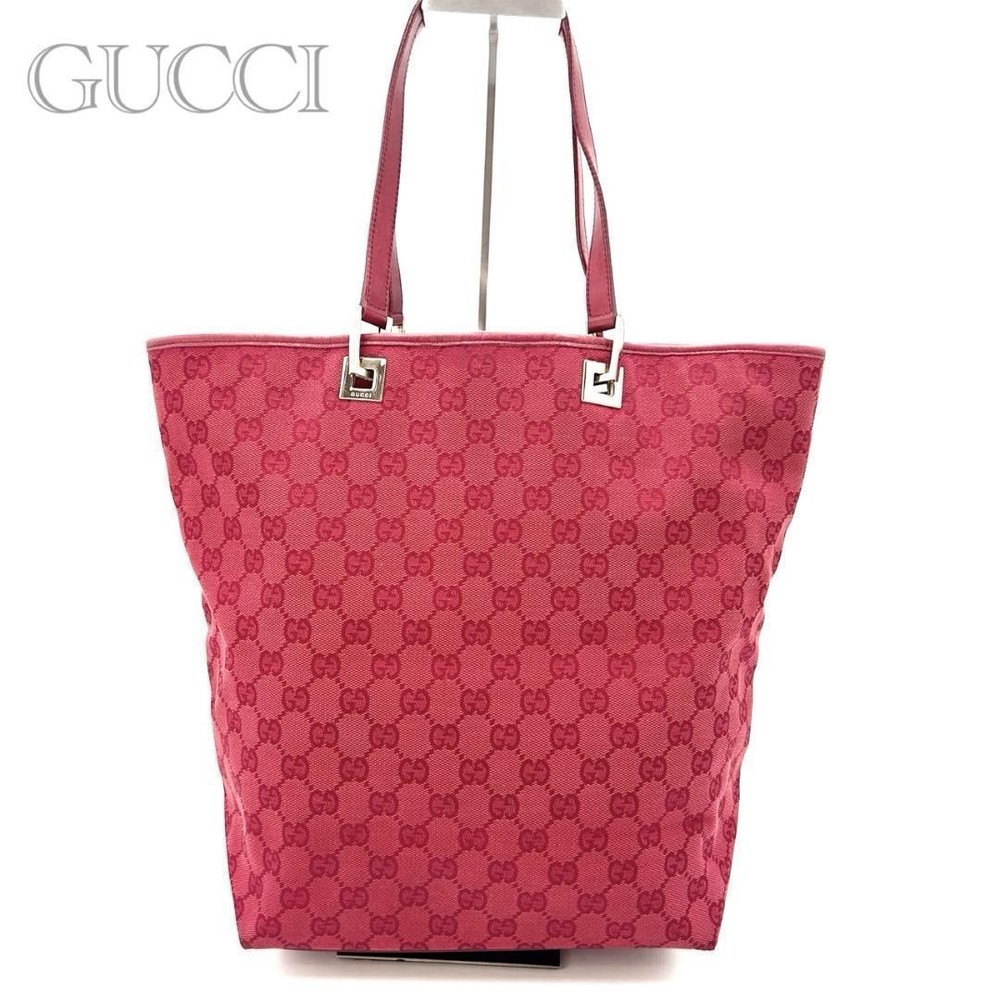 Excellent Condition GUCCI GG Canvas Tote Handbag Includes Dust Bag  