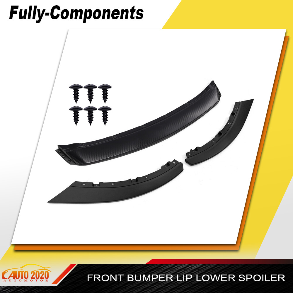 13-14 Ford Mustang Carbon Fiber Front Bumper Lip Spoiler Kit