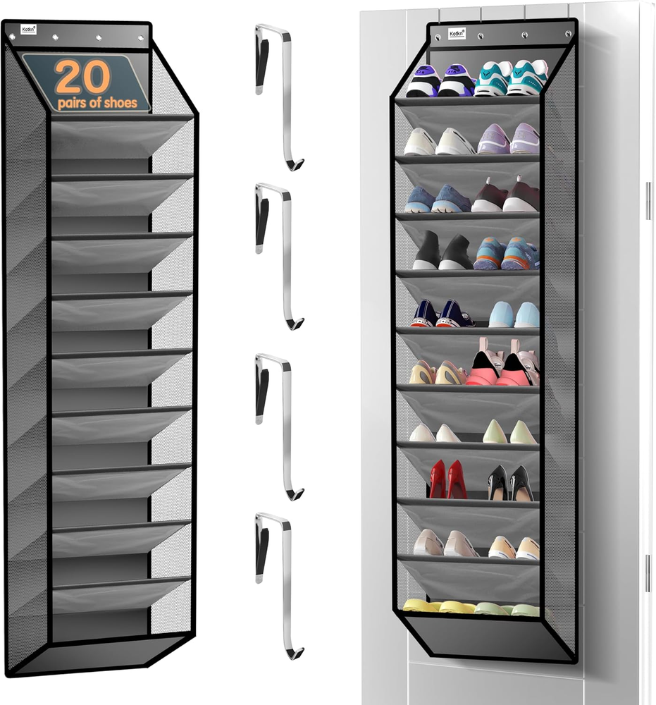 10 Tier over the Door Organizer - Heavy Duty Hanging Storage Rack with Sturdy Ox