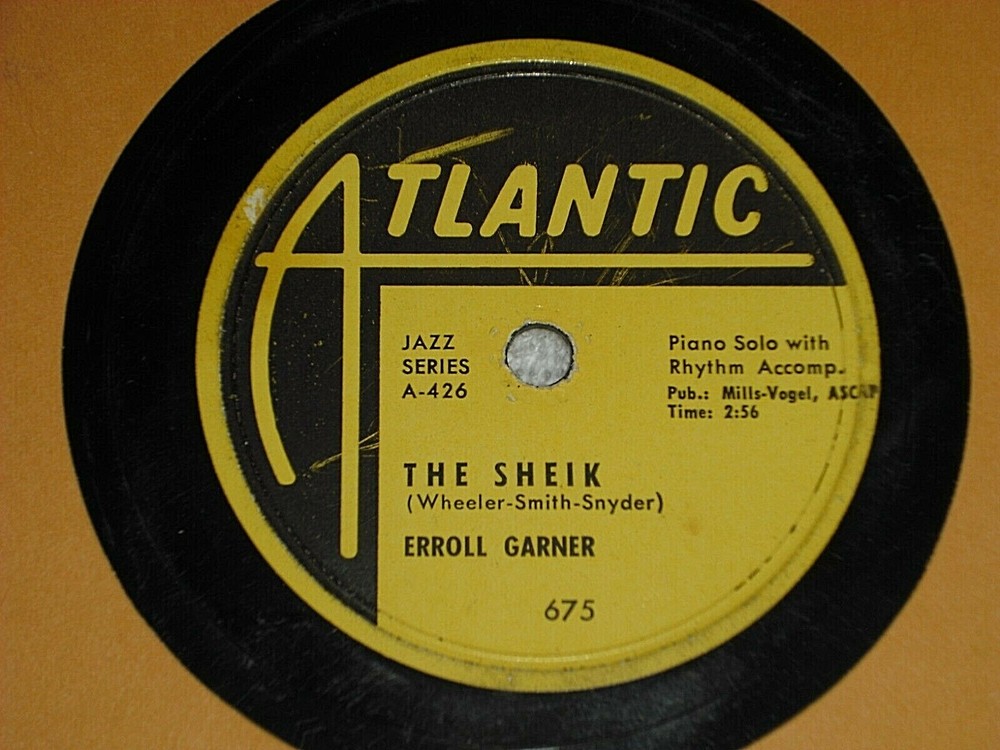 ERROLL GARNER-The Sheik (1951) ATLANTIC 10