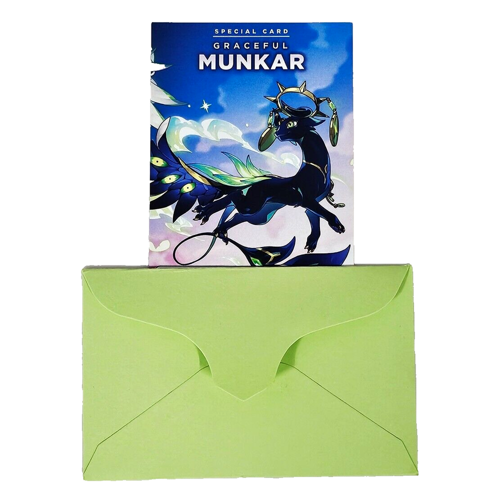 LIMITED Grace Form Munkar Code + Dragon Village Collection Game Random 5 Packs
