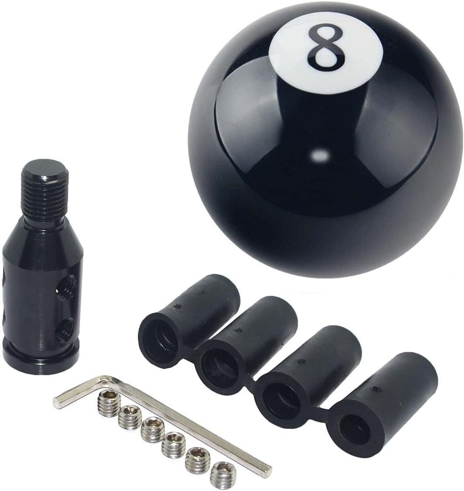 8 Round Ball-Shaped Shift Knob, Fits Most Vehicle Models