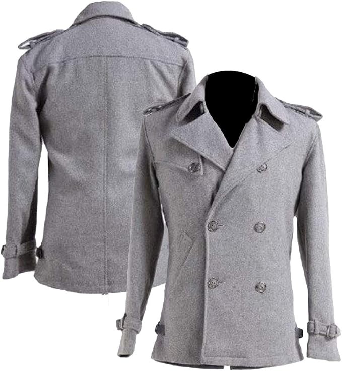 Edward Cullen Twilight Pea Coat Mens Blazer Costume