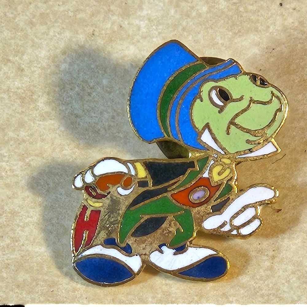 Vintage Disney Jiminy Cricket Lapel Pin