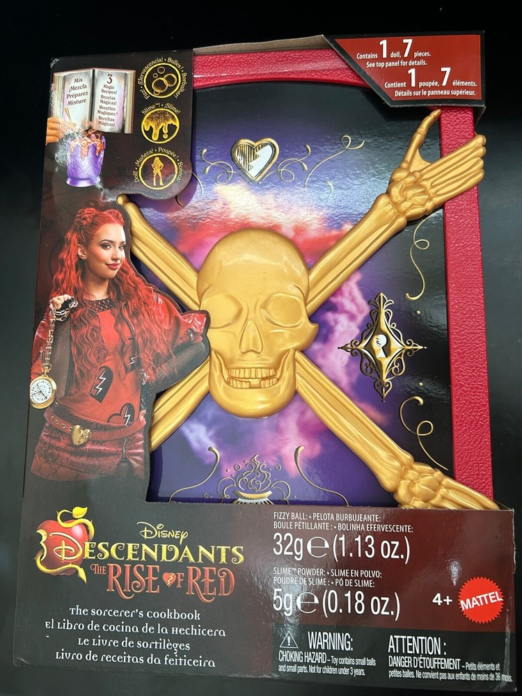 Disney Descendants Rise of Red Doll with Sorcerers Cookbook Playset