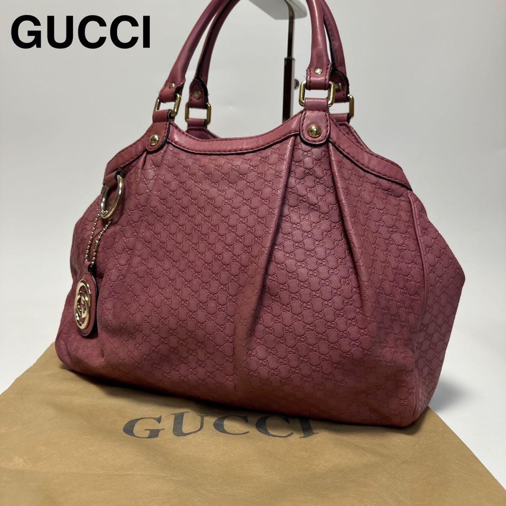 Gucci GG Shima Leather Sukey Shoulder Bag Japan Import  