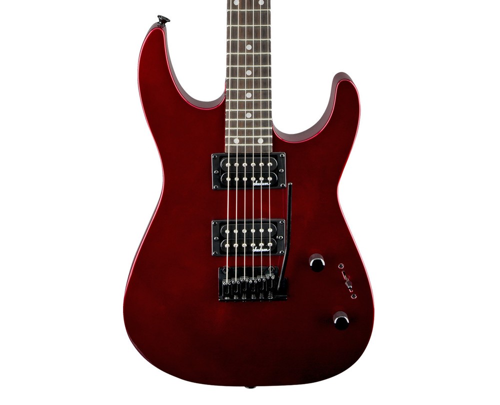 Open Box Jackson JS Series Dinky JS12 Electric Guitar Metallic Red w/Amaranth FB