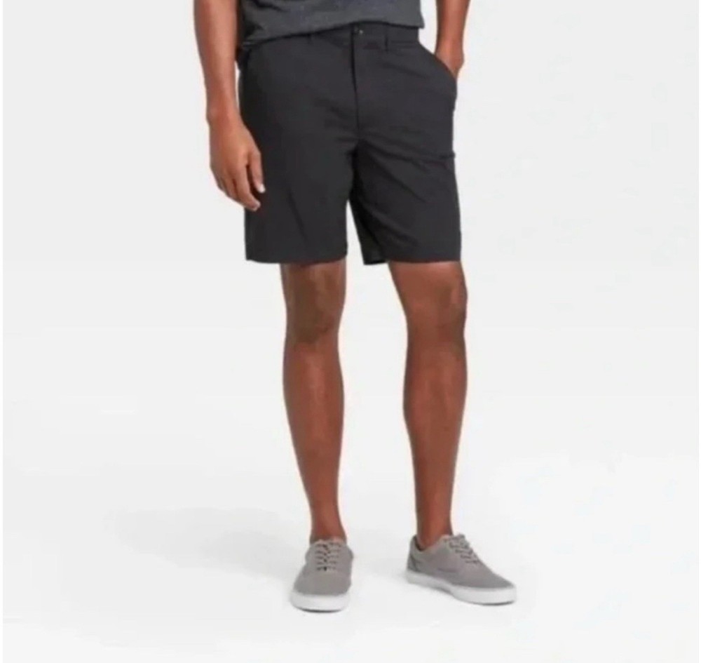 Men’s Goodfellow & Co Black Tech Chino Shorts 9