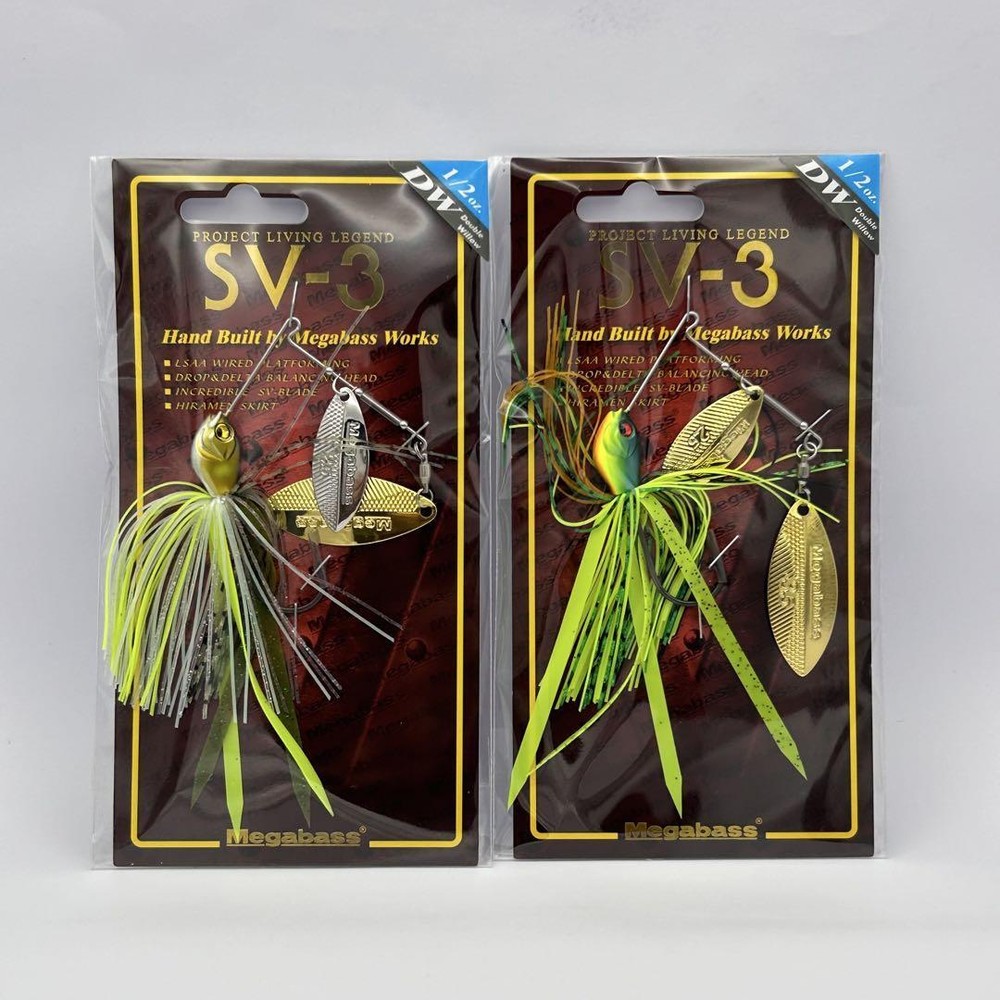 Fishing Lure Megabass Sv-3 1/2Oz Dw 2Pcs Spinnerbait
