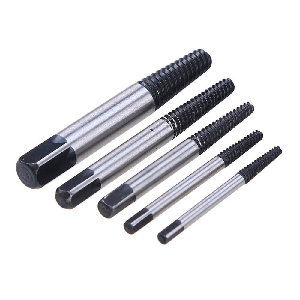 5Pcs Damaged Screw Extractor Set Easy Out Bolt Stud Remover DIY Tool Kit