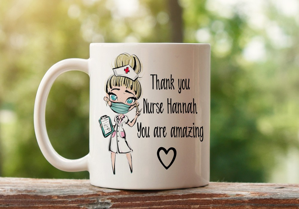 Personalised Nurse Mug Personalised Nurse Gift Thank You Nurse Nhs Appreciation
